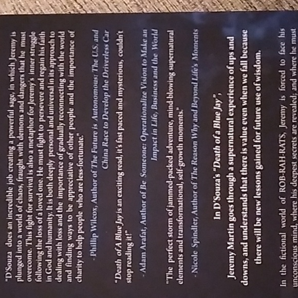 Book Paperback novel Book "Death of a Blue Jay" - Picture 4 of 5